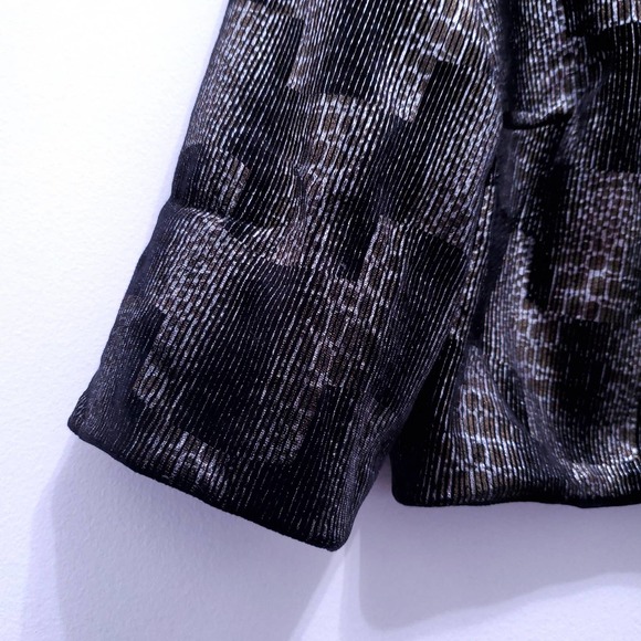 Vintage | Velvet Cropped Top Metallic Detail 6 - Picture 2 of 5